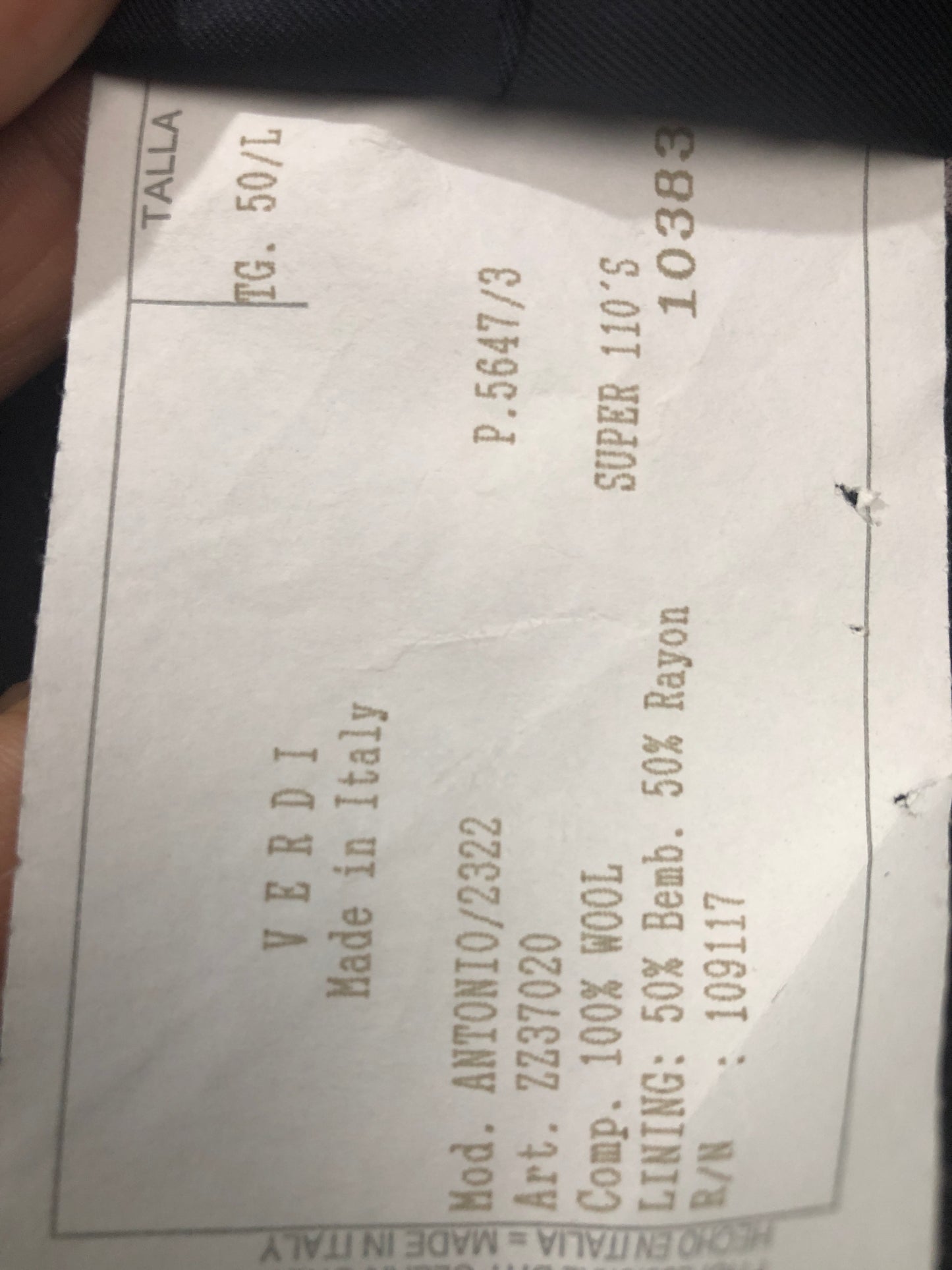 Traje Italiano Hombre