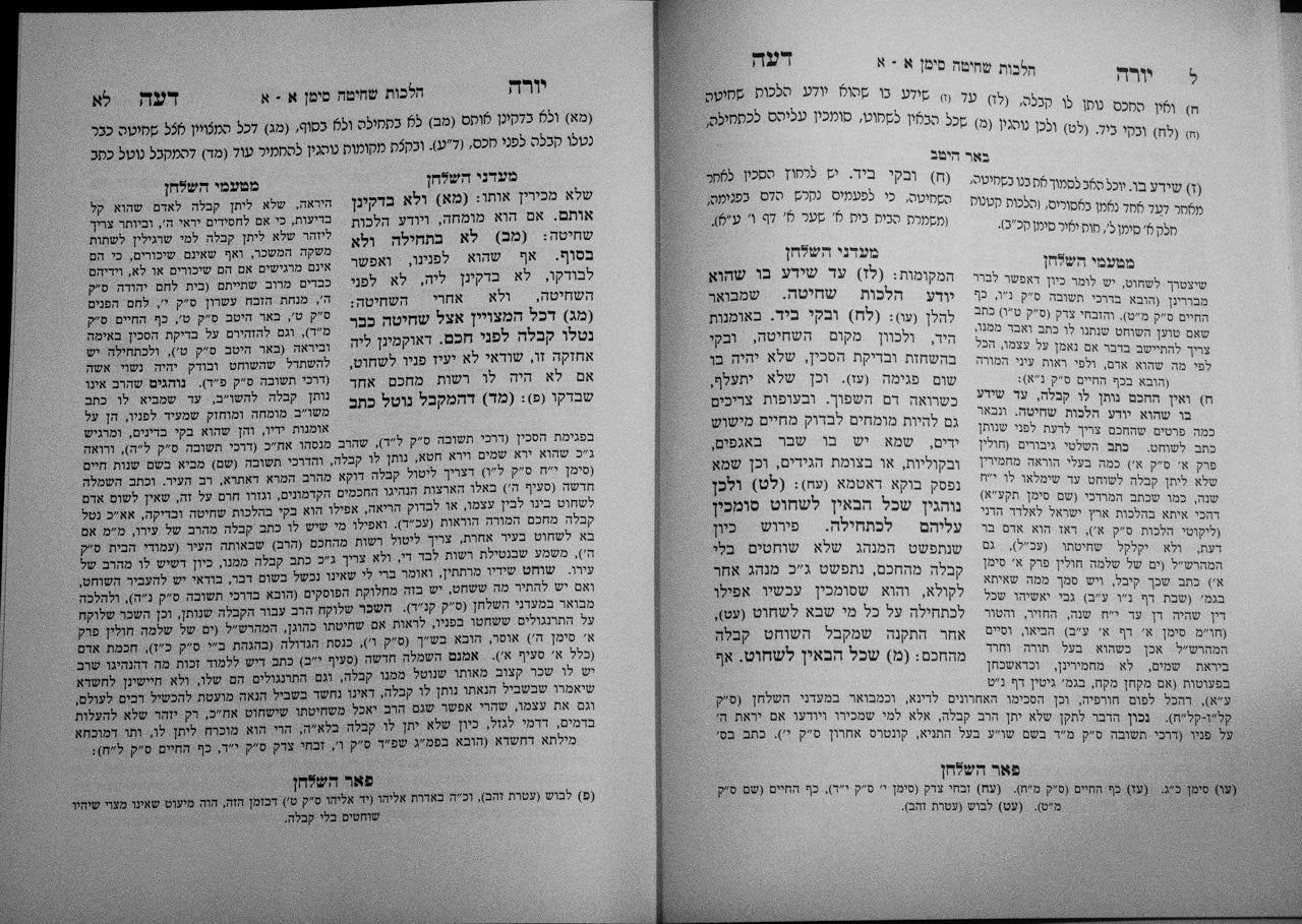 Maadnei HaShulchan al Shulchan Aruch Yoreh De'ah - Hilchot Shechita – מעדני השלחן