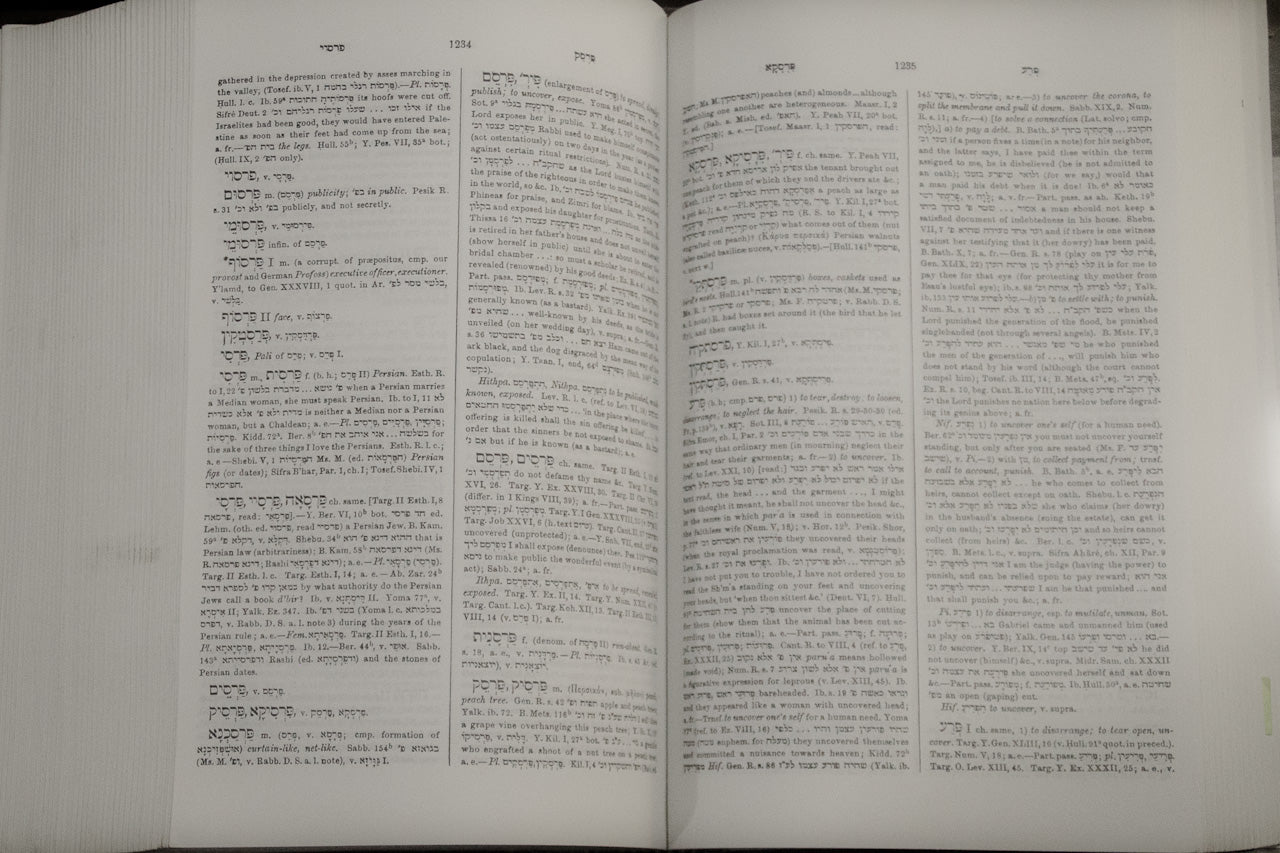 Dictionary of the Targumim, Talmud Bavli, Talmud Yerushalmi and Midrashic Literature