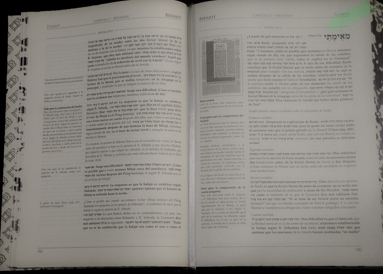 Talmud Babli, Tratado de Berajot, Volúmenes 1 y 2 – Edición Tashema