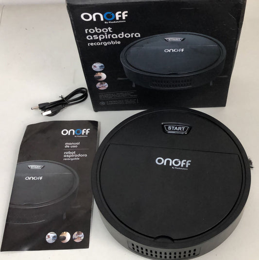 Robot Aspiradora Inalámbrico Recargable Onoff Color Negro